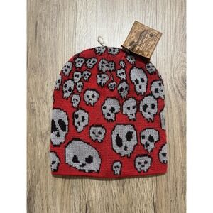 Vintage Goorin Bros‎ Skull Beanie Hat One Size